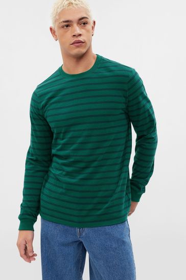 Buy Gap Soft Stripe Long Sleeve Crew Neck T-Shirt from the Gap online shop