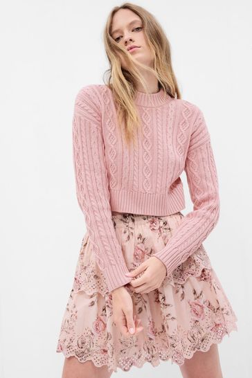 Pink lace 2025 jumper
