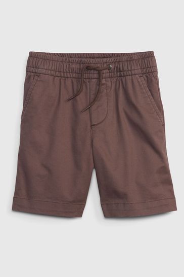 Brown Easy Pull-On Shorts