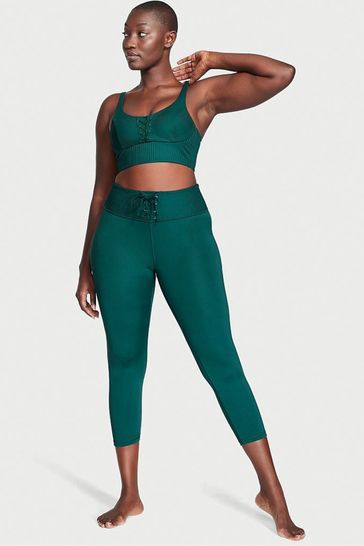 Black and deals green leggings