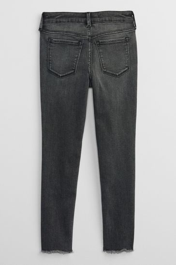 High Rise Destructed Ankle Jeggings