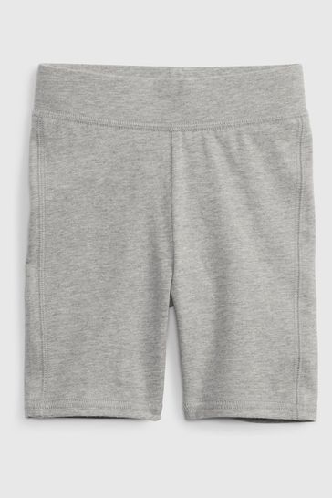 Light Grey Organic Cotton Mix & Match Biker Shorts