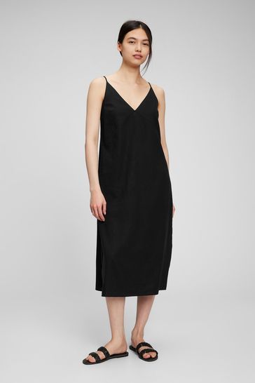 Gap black sale midi dress