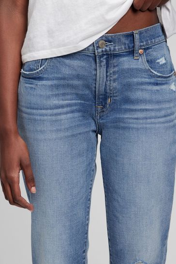 Gap frayed hem jeans store