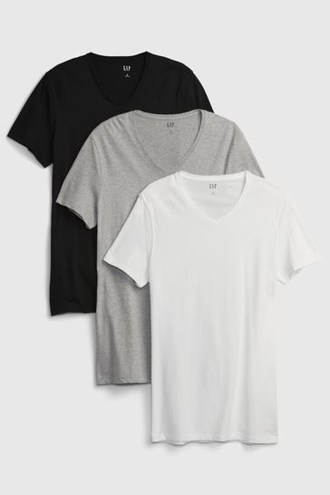 Multi Classic V-Neck T-Shirt 3-Pack