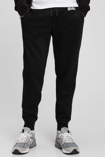 GAP 2022 ― Mens XS ― HERITAGE LOGO Gray/Black Logo Jogger