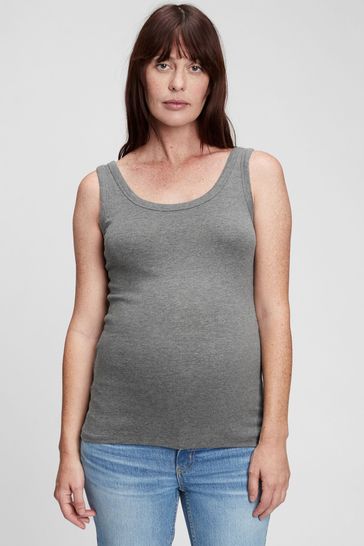 Grey Maternity Modern Vest