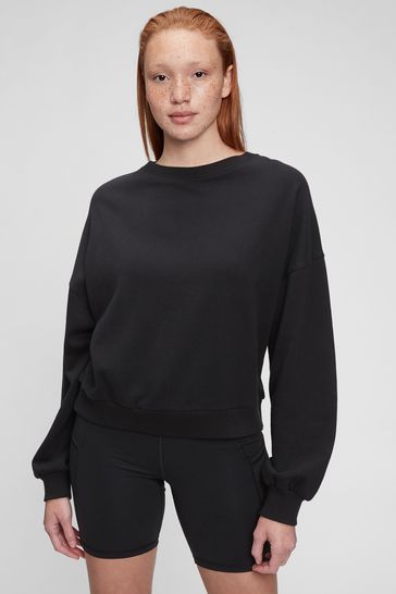 Soft crew neck sweatshirt top