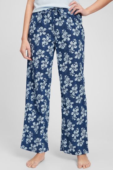 Gap Blue Floral Pyjama Bottoms