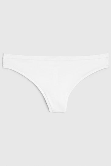 White Breathable Thong Knickers