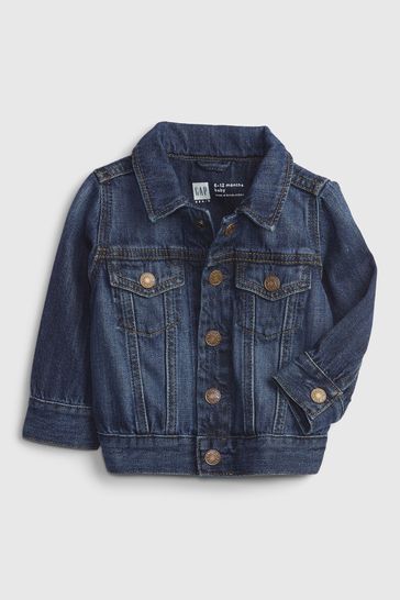 Blue Organic Cotton Denim Jacket (Newborn - 24mths)