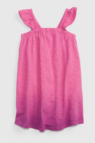 Pink Flutter Tank Dress