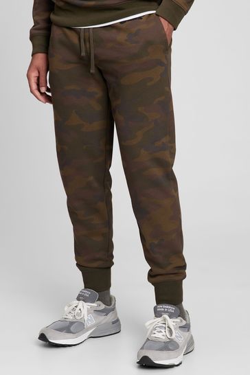 Brown Camo Logo Fleece Joggers
