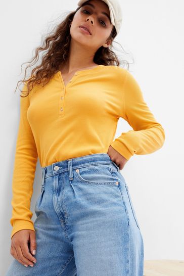 Gap henley hotsell long sleeve