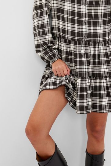 Mini dress plaid new arrivals