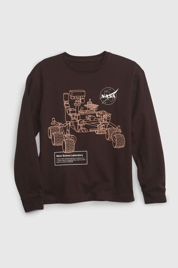 Gap Black NASA Long Sleeve T Shirt