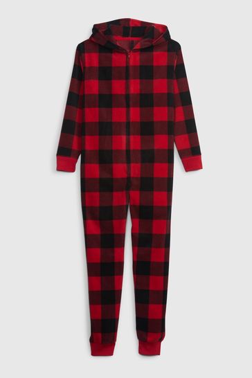 Red Buffalo Check Pyjamas All-In-One