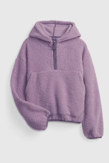 Purple new arrivals sherpa hoodie