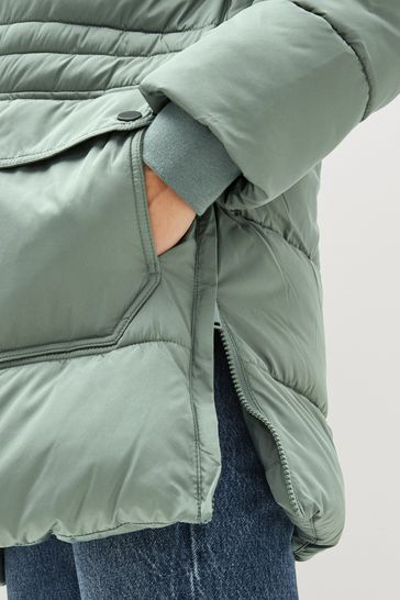 Gap green puffer outlet jacket