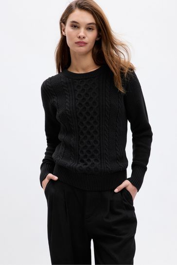 Buy Gap Cable Knit Crew Neck Jumper from the Gap online shop