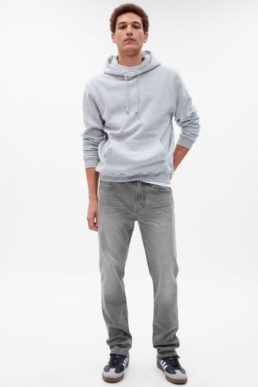 Grey Slim Jeans in  with Washwell