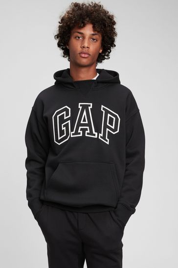 Black and white gap hoodie best sale