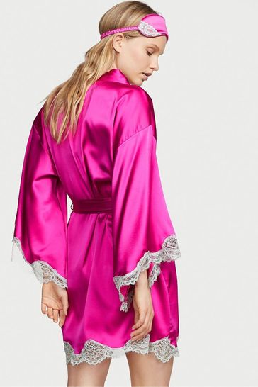 Victoria's Secret Bright Magenta 4 Piece Silk Gift Set