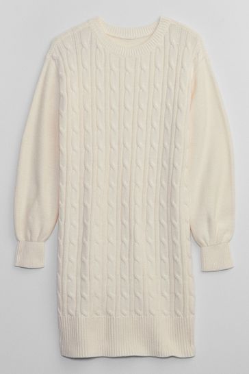 Cream cable knit jumper dress best sale