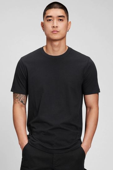 Black Everyday Soft Short Sleeve Crew Neck T-Shirt