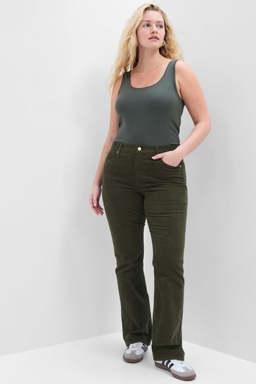 Mid rise sales corduroy pants