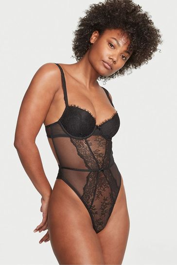 Buy Victoria's Secret Lightly Lined Demi Lace Bodysuit from the