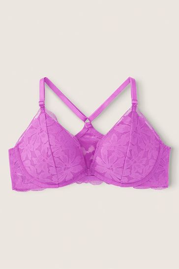 Buy Victoria's Secret PINK Lace Front Fastening Push Up Bra from the  Victoria's Secret UK online shop