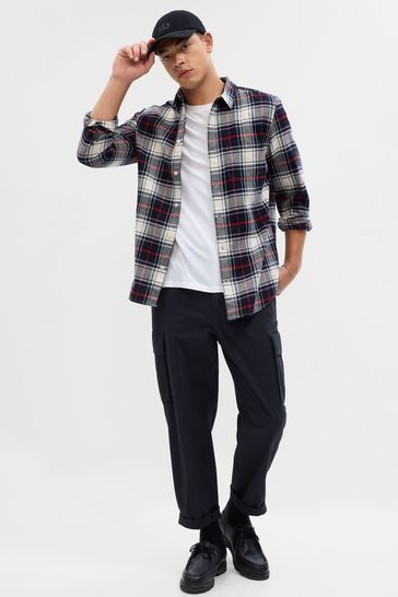 Buy Gap Organic Cotton Midweight Flannel Long Sleeve Shirt from the Gap ...
