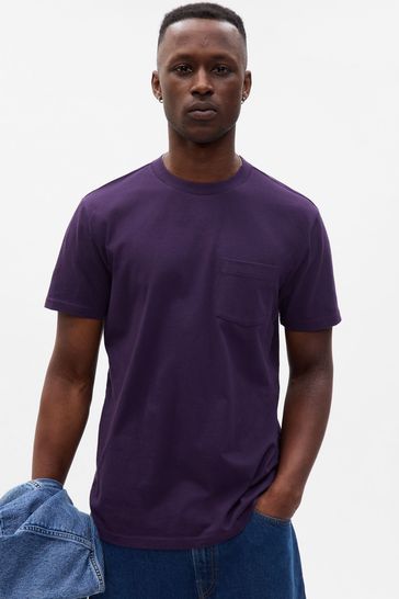 Buy Gap Organic Cotton Short Sleeve Pocket Crew Neck T-Shirt from the ...