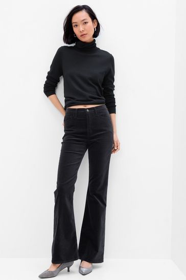 Moschino Cheap Chic Black Velvet High Waist Pants NWT For Sale at 1stDibs