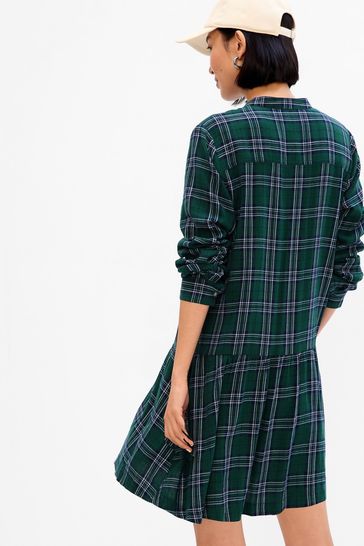 Green and shop black plaid dress