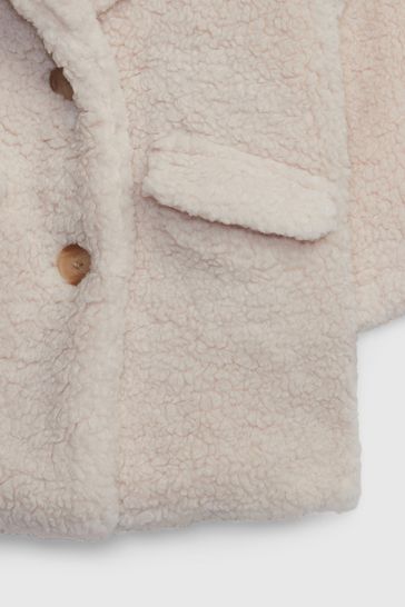 Long teddy coat gap store