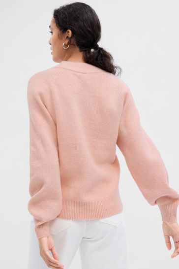 Gap Pink Forever Cosy Ribbed Crewneck Jumper