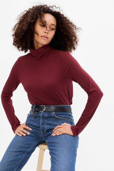 Buy Gap Long Sleeve Turtle Neck T-Shirt from the Gap online shop