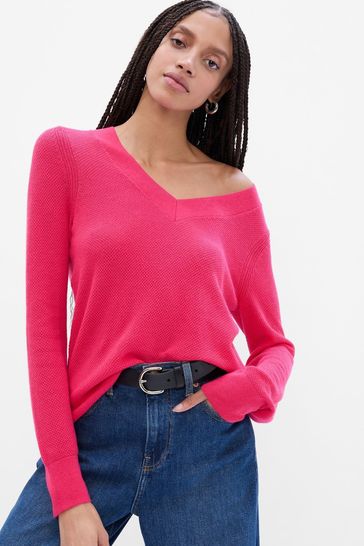 Gap v top neck jumper