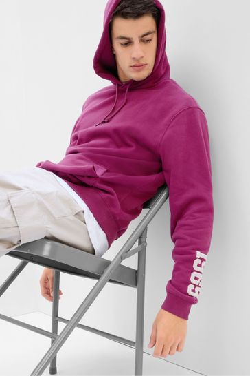 Gap Black Back and Sleeve Logo Hoodie