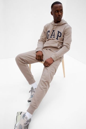 Gap Brown Logo Fleece Joggers