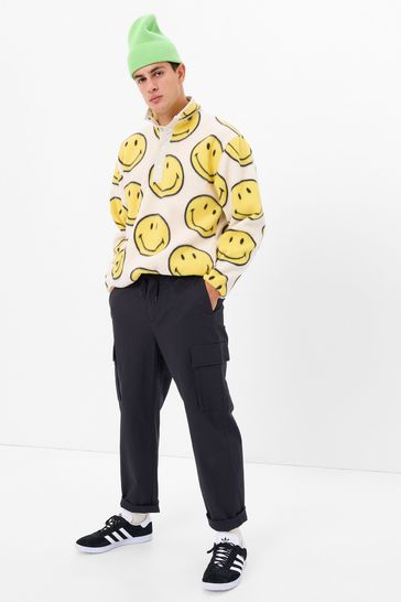 Buy Gap Smiley Arctic Fleece Snap Button Pullover Sweatshirt from