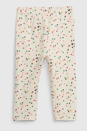 Gap White Spots Print Baby Leggings
