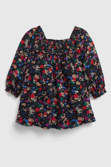 Black floral baby store dress