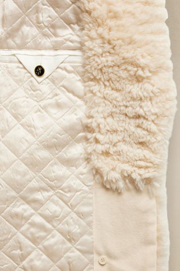 Banana republic sherpa best sale coat