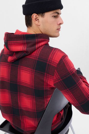 gap checkered hoodie