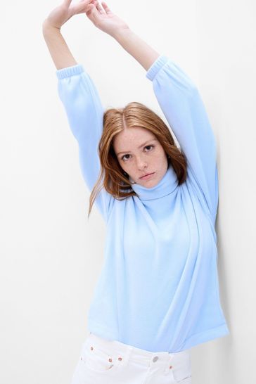 Roll neck fleece online