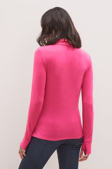 Buy Gap Breathable Thumb Hole Long Sleeve Turtle Neck T-Shirt from