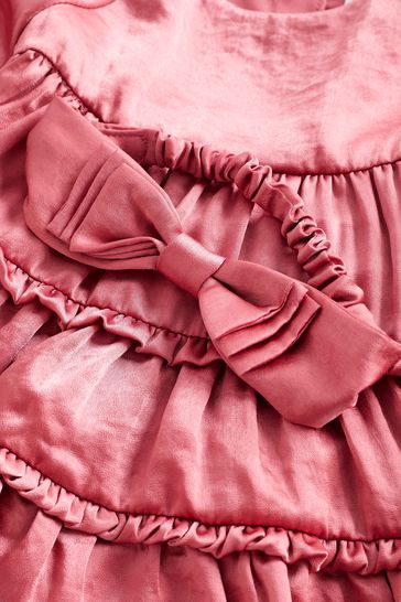 Baby pink ruffle 2025 dress